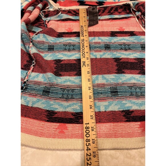 MOON  COLLECTION Cardigan Aztec Tribal Native Womens Sz M - Picture 8 of 9